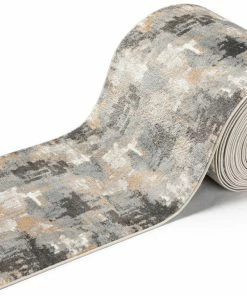 Well Woven Vintage Custom Size Runner Lilith Abstract Modern Grey Choose Your Width X Choose Your Length Hallway Runner Rug