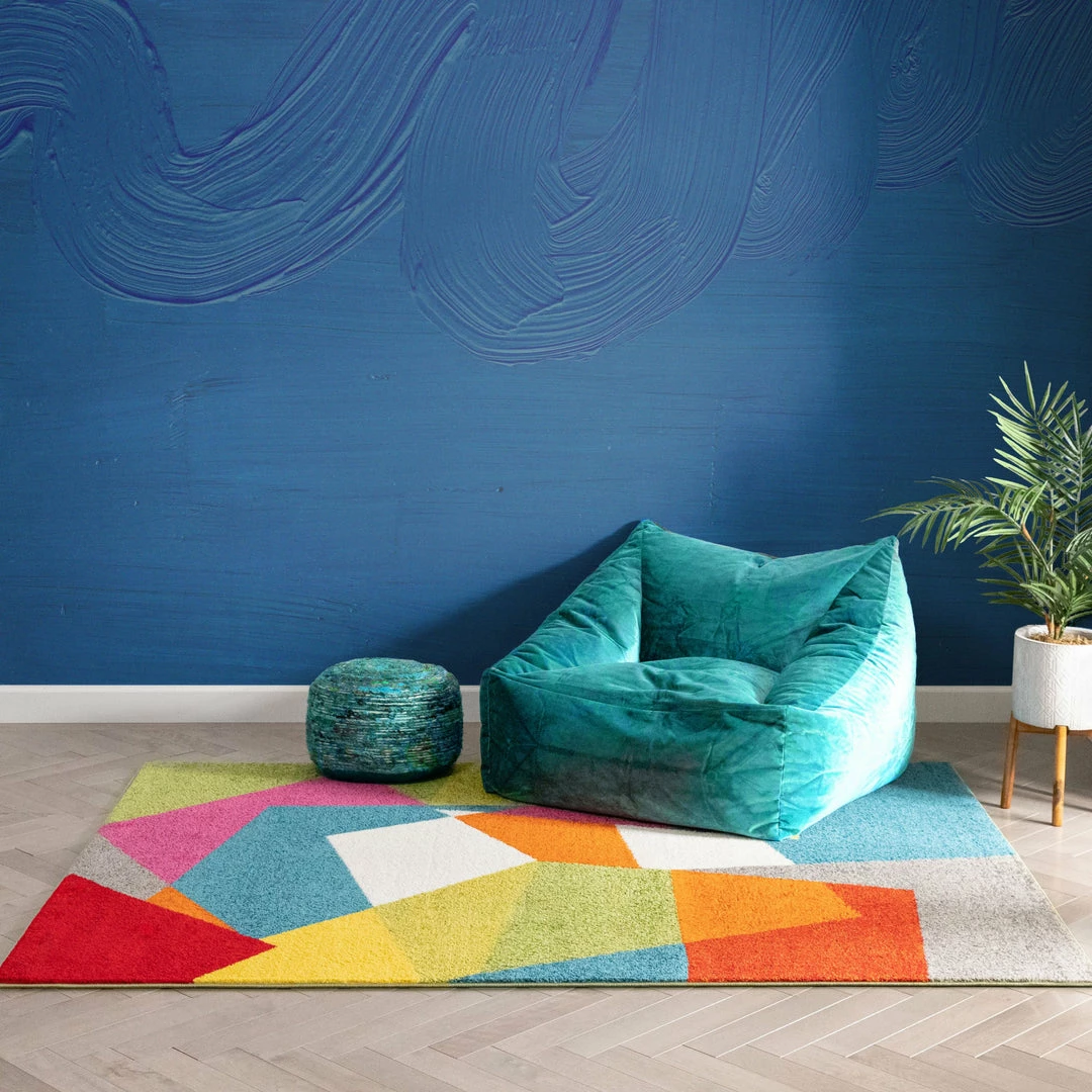 Well Woven Excitement Multi Mid-Century Modern Rug Multi Color 6 Well Woven Excitement Multi Mid-Century Modern Rug Multi Color