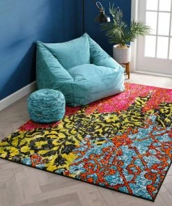 Well Woven Kaya Patchwork Multi Modern Boho Rug