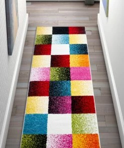 Well Woven Geometric Gateway Multi Modern Square Rug