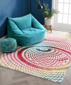 Well Woven Kaleidoscope Multi Modern Bright Rug