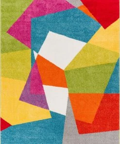 Well Woven Excitement Multi Mid-Century Modern Rug Multi Color