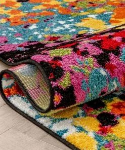 Well Woven Multi Color Partridge Multi Modern Bright Abstract Rug