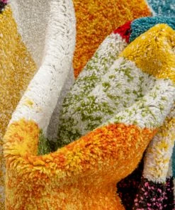 Well Woven Geometric Gateway Multi Modern Square Rug