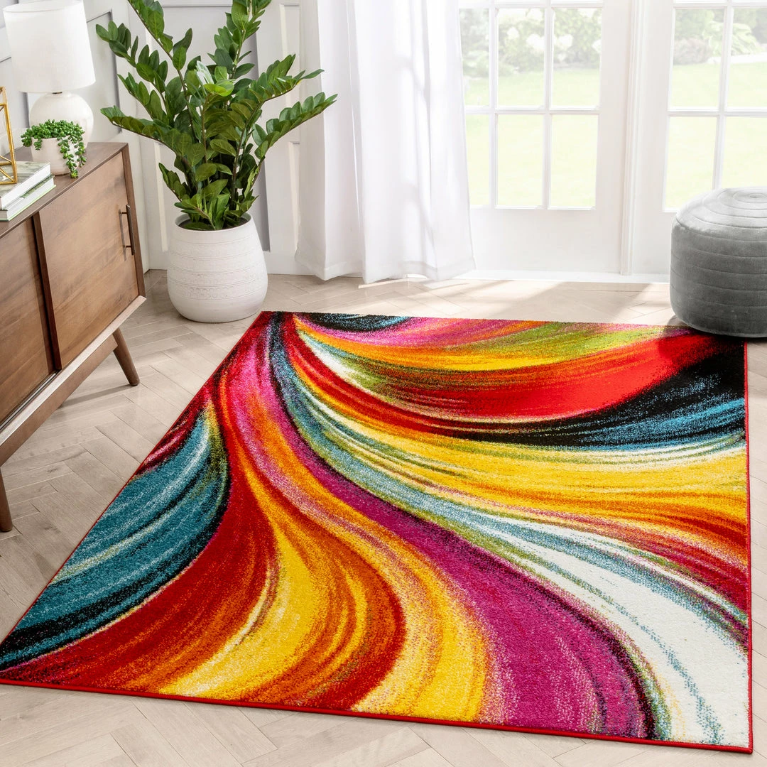 Well Woven Multi Color Pleasure Multi Modern Bright Rug 1 Well Woven Multi Color Pleasure Multi Modern Bright Rug