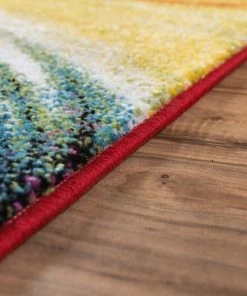 Well Woven Pleasure Multi Modern Bright 5'3" Round Rug Multi Color