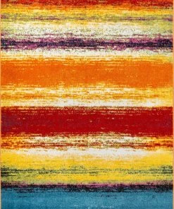 Well Woven Unbelievable Multi Modern Bright Rug Red