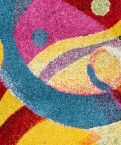 Well Woven Brilliant Multi Modern Bright Rug