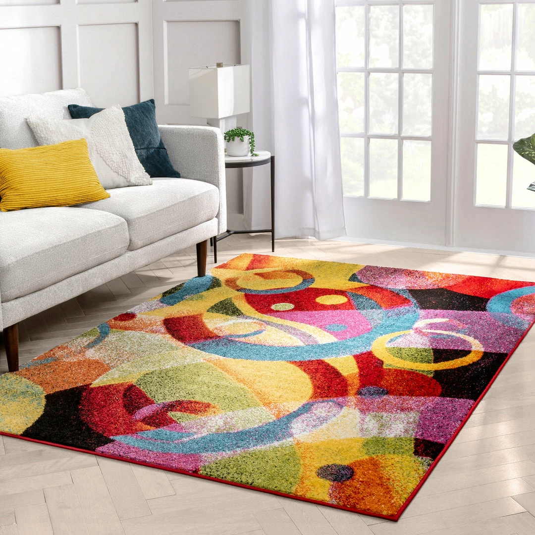 Well Woven Brilliant Multi Modern Bright Rug 7 Well Woven Brilliant Multi Modern Bright Rug