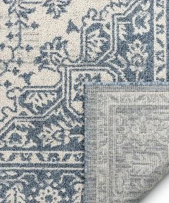 Well Woven Global Benjamin Blue Vintage Medallion Rug