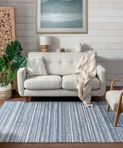 Well Woven Easton Blue Modern Geometric Rug