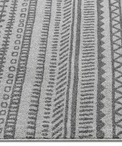 Well Woven Vintage Easton Grey Modern Geometric Rug