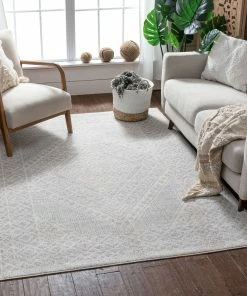 Well Woven Lila Cream/Grey Modern Southwestern Rug
