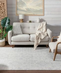 Well Woven Molly Cream Modern Ikat Tribal Rug Vintage