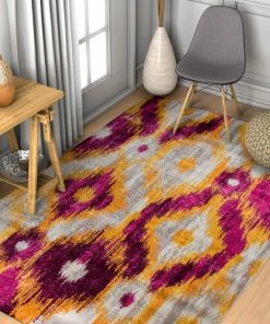 Well Woven 3'x5' Rocambolesco Lavender Modern Ikat Rug