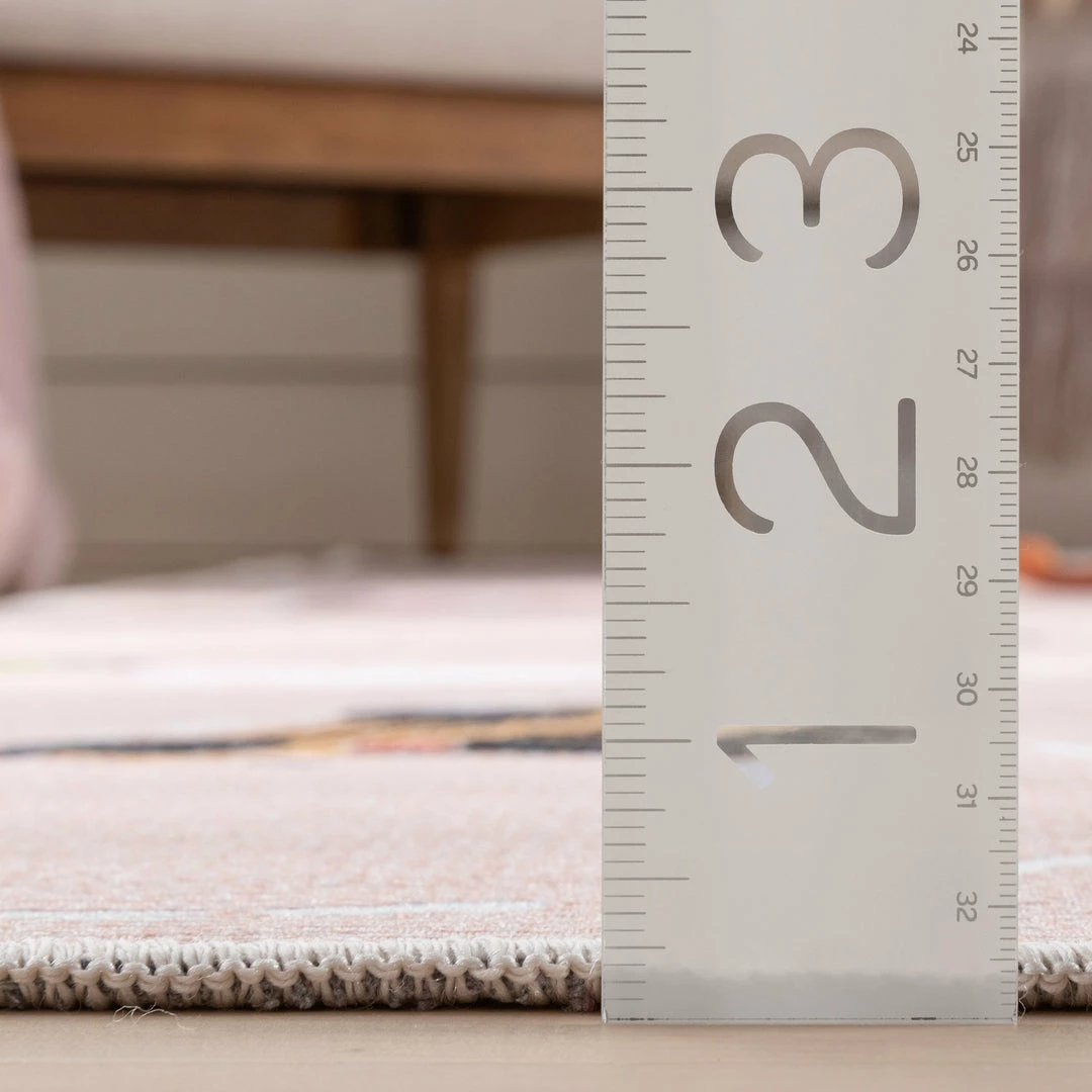 Well Woven Traffic Modern Blush Flat-Weave Washable Kids Rug 6 Well Woven Traffic Modern Blush Flat-Weave Washable Kids Rug