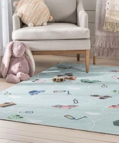 Well Woven Machine Washable Traffic Modern Green Flat-Weave Washable Kids Rug 16 Well Woven Machine Washable Traffic Modern Green Flat-Weave Washable Kids Rug