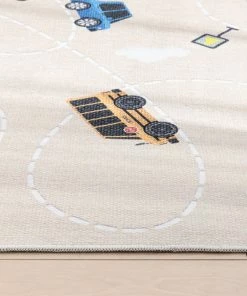 Well Woven Traffic Modern Beige Flat-Weave Washable Kids Rug 17 Well Woven Traffic Modern Beige Flat-Weave Washable Kids Rug