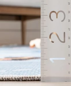 Well Woven Traffic Modern Blue Flat-Weave Washable Kids Rug Machine Washable