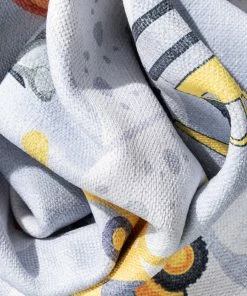 Well Woven Construction Modern Grey Multi Flat-Weave Washable Kids Rug