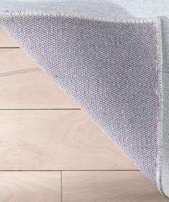 Well Woven Cloud 9 Modern Grey Blue Flat-Weave Washable Kids Rug Machine Washable