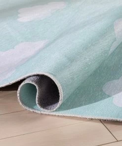 Well Woven Machine Washable Cloud 9 Modern Mint Flat-Weave Washable Kids Rug 13 Well Woven Machine Washable Cloud 9 Modern Mint Flat-Weave Washable Kids Rug