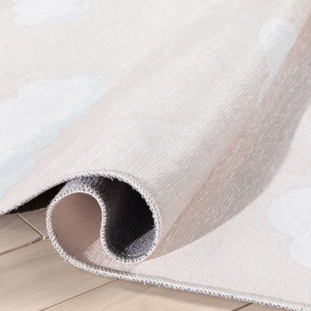 Well Woven Cloud 9 Modern Peach Flat-Weave Washable Kids Rug 6 Well Woven Cloud 9 Modern Peach Flat-Weave Washable Kids Rug