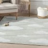 Well Woven Cloud 9 Modern Sage Green Flat-Weave Washable Kids Rug Machine Washable