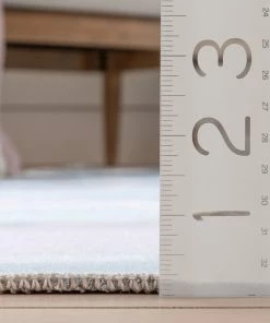 Well Woven Cloud 9 Modern Light Blue Flat-Weave Washable Kids Rug