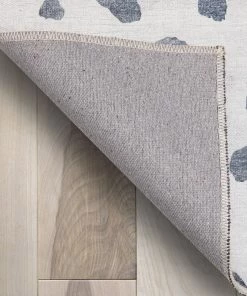 Well Woven Animal Dots Modern Ivory Black Flat-Weave Washable Area Rug Machine Washable