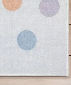 Well Woven Multi Dot Modern Multi Color Flat-Weave Washable Area Rug