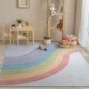 Well Woven Rainbow Modern Multi Color Flat-Weave Washable Area Rug