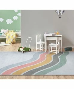 Well Woven Machine Washable Curved Rainbow Modern Multi Color Flat-Weave Washable Area Rug 15 Well Woven Machine Washable Curved Rainbow Modern Multi Color Flat-Weave Washable Area Rug