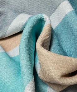 Well Woven Curved Rainbow Modern Multi Color Blue Flat-Weave Washable Area Rug