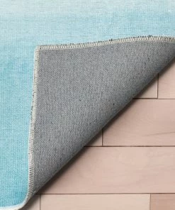 Well Woven Nightfall Modern Blue Flat-Weave Washable Area Rug Machine Washable