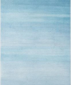 Well Woven Nightfall Modern Blue Flat-Weave Washable Area Rug Machine Washable