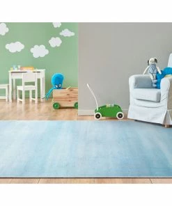 Well Woven Nightfall Modern Blue Flat-Weave Washable Area Rug Machine Washable