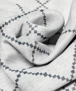 Well Woven Anastasia Moroccan Trellis Pattern Ivory Grey Flat-Weave Washable Area Rug Global