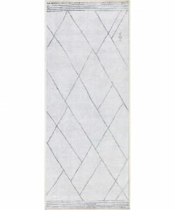 Well Woven Bryn Moroccan Lattice Trellis Ivory Grey Flat-Weave Washable Area Rug 30 Well Woven Bryn Moroccan Lattice Trellis Ivory Grey Flat-Weave Washable Area Rug