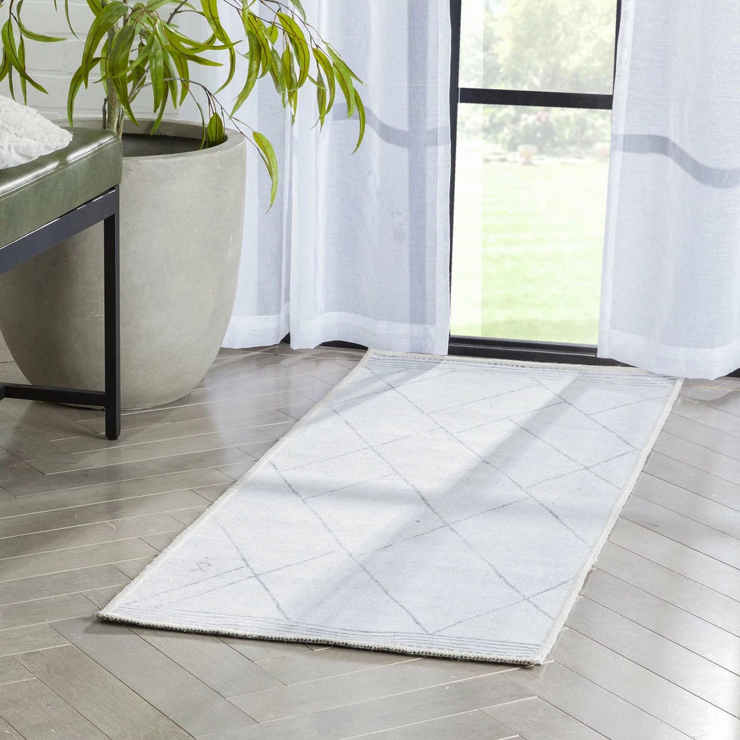 Well Woven Bryn Moroccan Lattice Trellis Ivory Grey Flat-Weave Washable Area Rug 10 Well Woven Bryn Moroccan Lattice Trellis Ivory Grey Flat-Weave Washable Area Rug