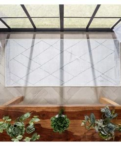 Well Woven Bryn Moroccan Lattice Trellis Ivory Grey Flat-Weave Washable Area Rug 32 Well Woven Bryn Moroccan Lattice Trellis Ivory Grey Flat-Weave Washable Area Rug