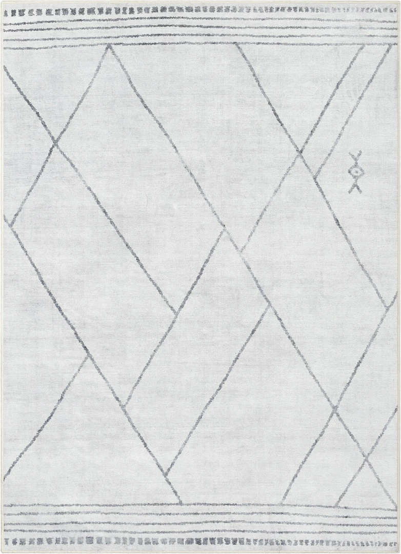 Well Woven Bryn Moroccan Lattice Trellis Ivory Grey Flat-Weave Washable Area Rug 2 Well Woven Bryn Moroccan Lattice Trellis Ivory Grey Flat-Weave Washable Area Rug