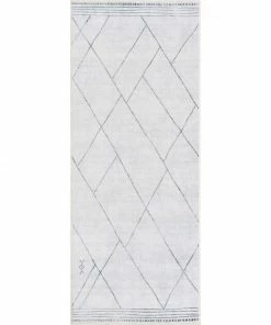 Well Woven Bryn Moroccan Lattice Trellis Ivory Grey Flat-Weave Washable Area Rug 35 Well Woven Bryn Moroccan Lattice Trellis Ivory Grey Flat-Weave Washable Area Rug