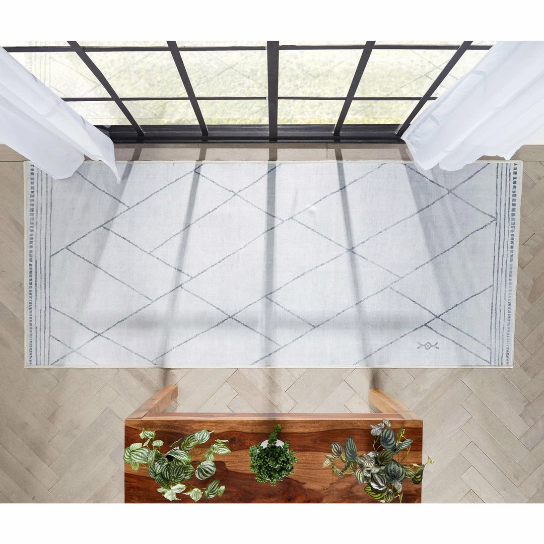 Well Woven Bryn Moroccan Lattice Trellis Ivory Grey Flat-Weave Washable Area Rug 21 Well Woven Bryn Moroccan Lattice Trellis Ivory Grey Flat-Weave Washable Area Rug