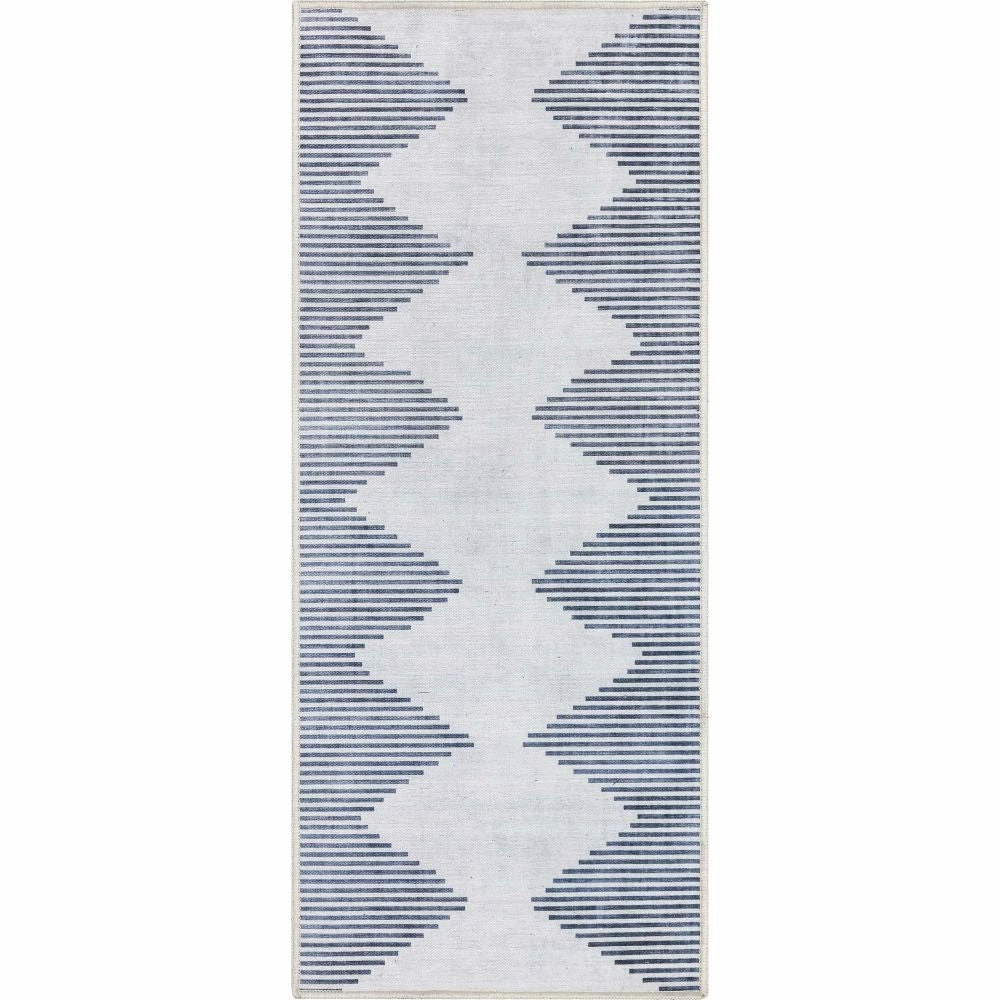 Well Woven Bree Moroccan Diamond Stripes Ivory Grey Flat-Weave Washable Area Rug 9 Well Woven Bree Moroccan Diamond Stripes Ivory Grey Flat-Weave Washable Area Rug
