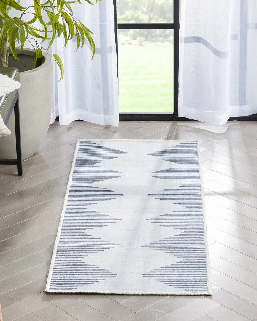 Well Woven Bree Moroccan Diamond Stripes Ivory Grey Flat-Weave Washable Area Rug 8 Well Woven Bree Moroccan Diamond Stripes Ivory Grey Flat-Weave Washable Area Rug