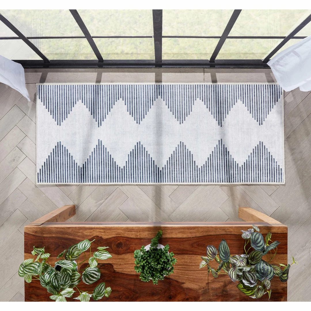 Well Woven Bree Moroccan Diamond Stripes Ivory Grey Flat-Weave Washable Area Rug 11 Well Woven Bree Moroccan Diamond Stripes Ivory Grey Flat-Weave Washable Area Rug