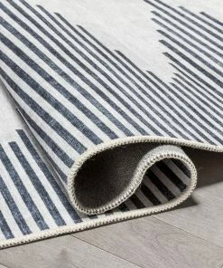 Well Woven Bree Moroccan Diamond Stripes Ivory Grey Flat-Weave Washable Area Rug 27 Well Woven Bree Moroccan Diamond Stripes Ivory Grey Flat-Weave Washable Area Rug