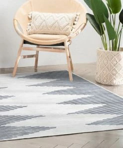 Well Woven Bree Moroccan Diamond Stripes Ivory Grey Flat-Weave Washable Area Rug 28 Well Woven Bree Moroccan Diamond Stripes Ivory Grey Flat-Weave Washable Area Rug