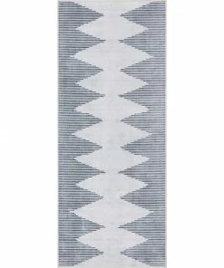 Well Woven Bree Moroccan Diamond Stripes Ivory Grey Flat-Weave Washable Area Rug 35 Well Woven Bree Moroccan Diamond Stripes Ivory Grey Flat-Weave Washable Area Rug